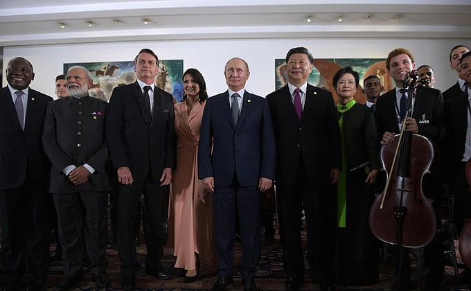 After a concert on the occasion of the BRICS summit.