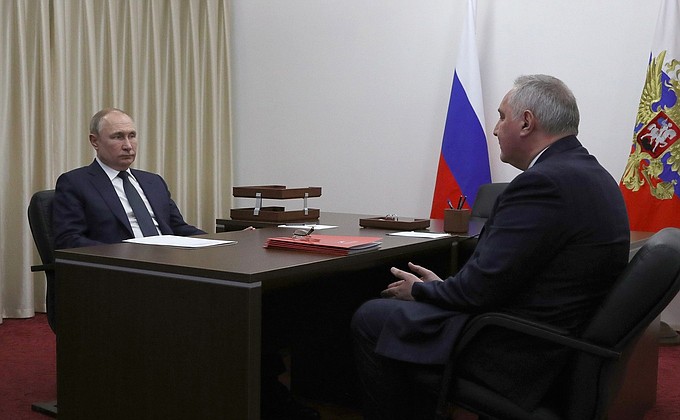 Встреча с главой «Роскосмоса» Дмитрием Рогозиным