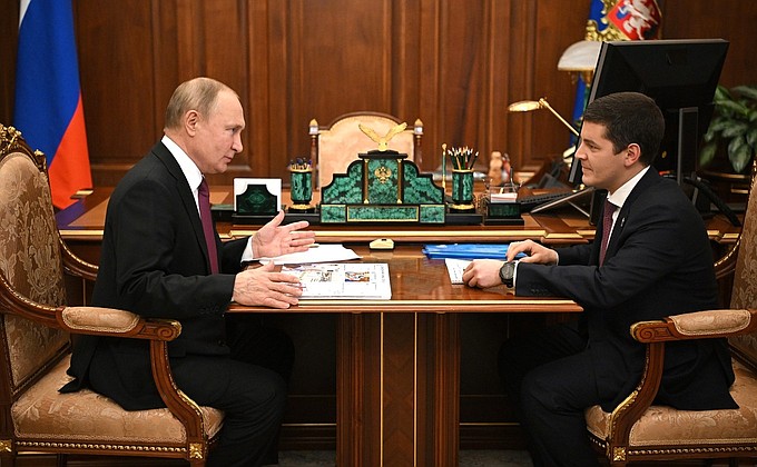 Встреча с губернатором Ямало-Ненецкого автономного округа Дмитрием Артюховым