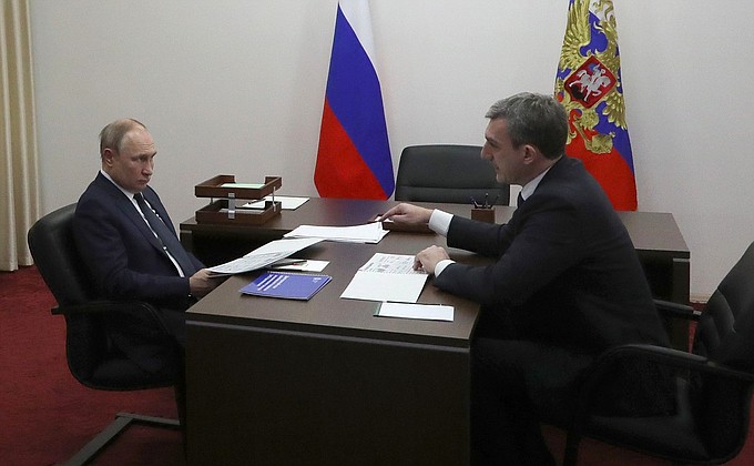 Рабочая встреча с губернатором Амурской области Василием Орловым