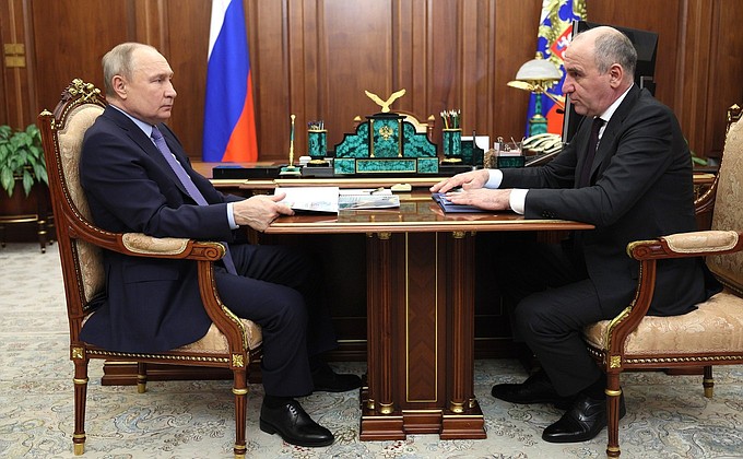 Встреча с главой Карачаево-Черкесии Рашидом Темрезовым