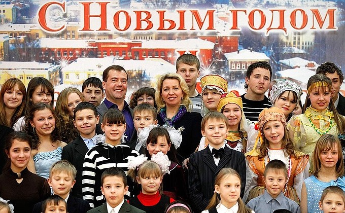 With children living in Ivanovo orphanages.