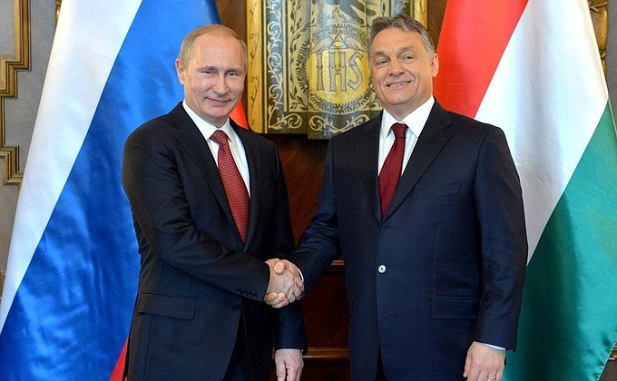С Премьер-министром Венгрии Виктором Орбаном.