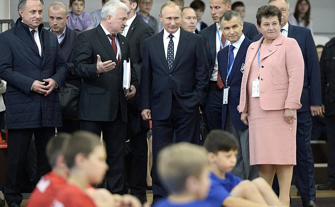 Vladimir Putin visited the festival Days of Sambo in Vladimir Region, where he attended training sessions.