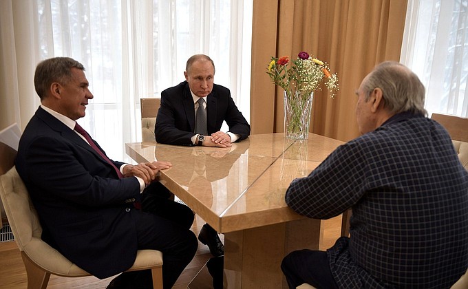 Meeting with Mintimer Shaimiyev.