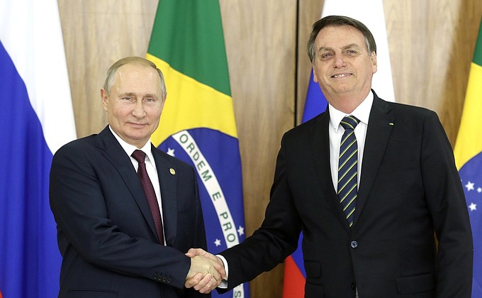With President of Brazil Jair Bolsonaro.