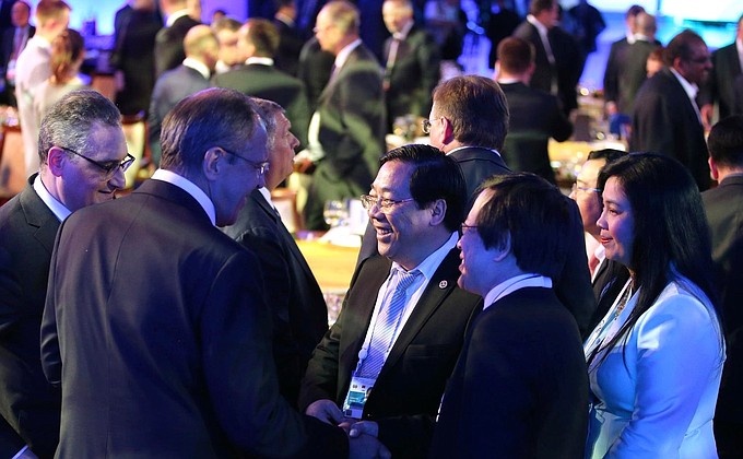 Reception in honour of heads of delegations taking part in Russia-ASEAN Summit.