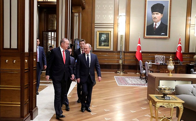 With President of Turkey Recep Tayyip Erdogan.