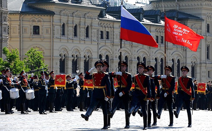 Военный парад на Красной площади.