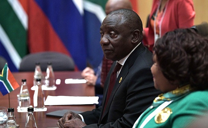 President of South Africa Cyril Ramaphosa.