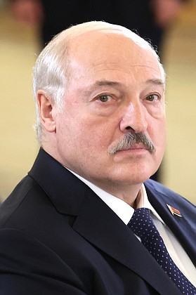 Президент Белоруссии Александр Лукашенко на заседании Высшего Евразийского экономического совета в узком составе.