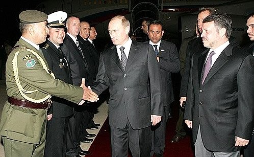Церемония встречи Владимира Путина Королем Иорданского Хашимитского Королевства Абдаллой II.