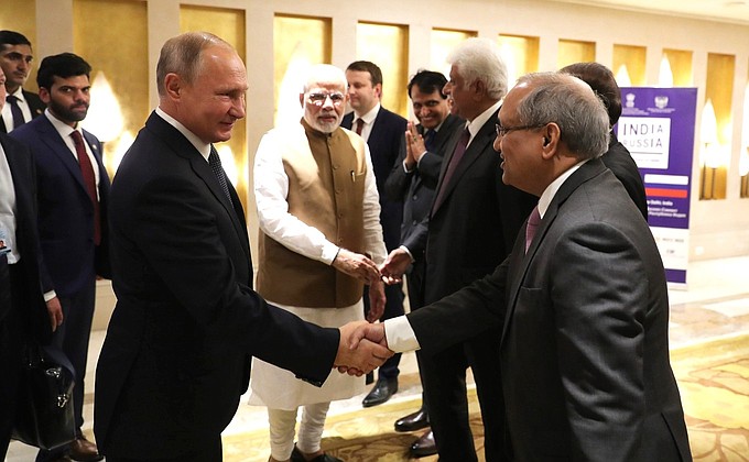 Prior to the Russian-Indian Business Forum.