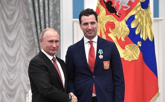 First Vice President of the Russian Ice Hockey Federation Roman Rotenberg was awarded the Order of Friendship.