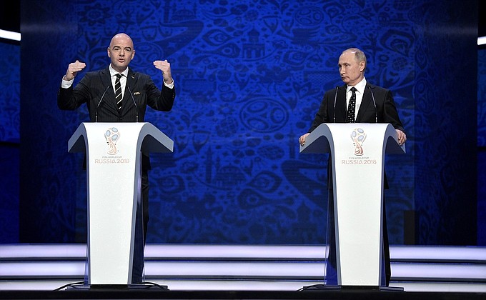 Финальная жеребьёвка чемпионата мира по футболу ФИФА 2018 в России.