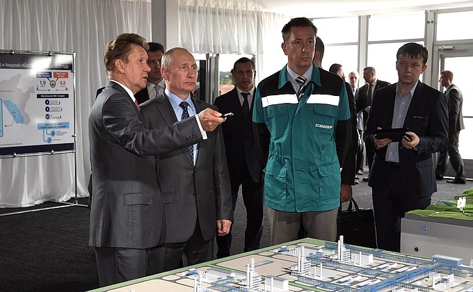 Посещение строительной площадки Амурского газоперерабатывающего завода.
