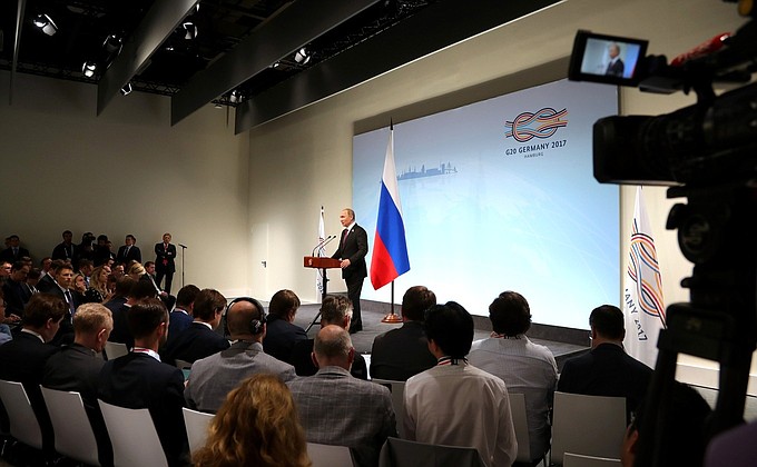 Пресс-конференция по итогам саммита «Группы двадцати».
