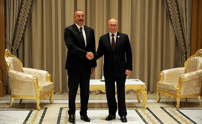 Беседа с Президентом Азербайджана Ильхамом Алиевым