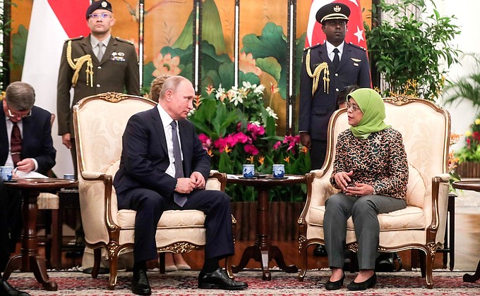 Встреча с Президентом Сингапура Халимой Якоб.