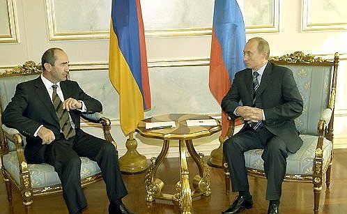 Talks with President Robert Kocharian of Armenia.
