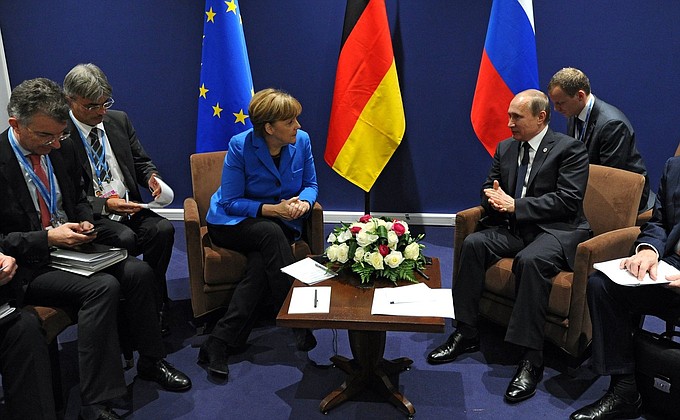 Встреча с Федеральным канцлером Федеративной Республики Германия Ангелой Меркель.