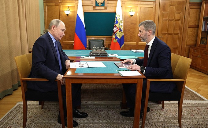 С губернатором Чукотского автономного округа Владиславом Кузнецовым.
