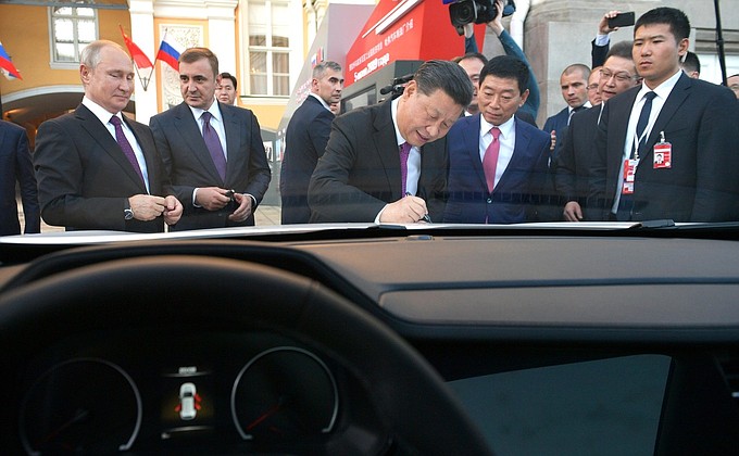 Vladimir Putin and Xi Jinping attended the presentation of an investment project already implemented – an automobile plant built in the Tula Region.