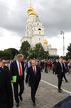 По окончании российско-китайских переговоров в Московском Кремле.