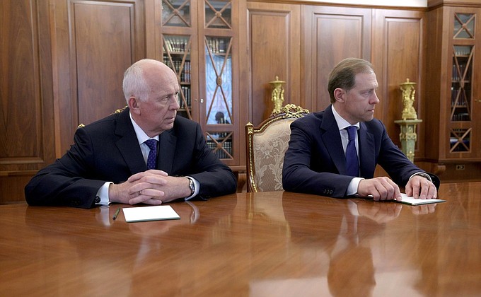 Meeting with Denis Manturov and Sergei Chemezov