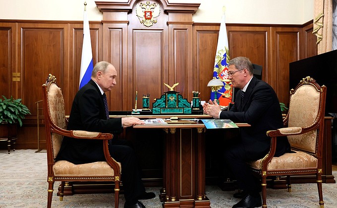 Встреча с главой Республики Башкортостан Радием Хабировым.