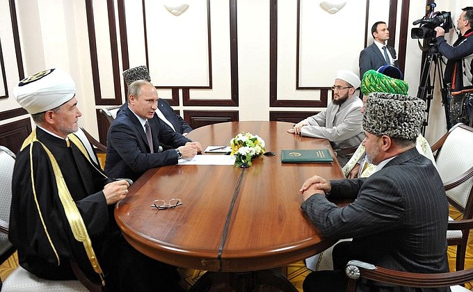 Встреча с муфтиями духовных управлений мусульман России.