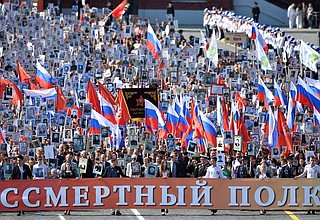 March of the regional patriotic public organisation Immortal Regiment. Photo: may9.ru