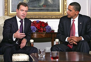 С Президентом США Бараком Обамой.