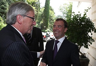 With Prime Minister of Luxembourg Jean-Claude Juncker.