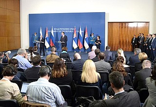 Заявления для прессы по итогам российско-сербских переговоров.