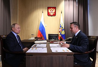 С губернатором Новгородской области Андреем Никитиным.