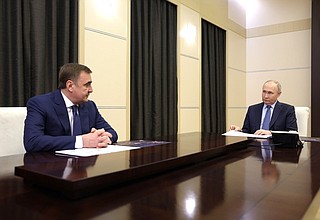 Meeting with Tula Region Governor Alexei Dyumin