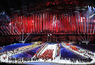 Closing ceremony of the XXII 2014 Winter Olympics.