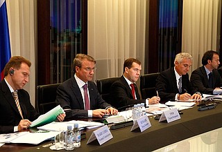 Заседание совета по созданию Международного финансового центра в России.