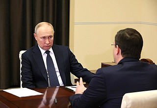 На встрече с губернатором Нижегородской области Глебом Никитиным.
