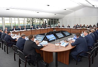 Заседание президиума Госсовета по вопросу развития внутренних водных путей.