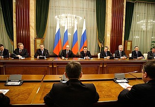 Заключительное заседание Правительства в 2009 году.