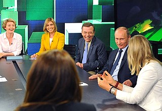 Встреча с руководством и корреспондентами телеканала Russia Today.