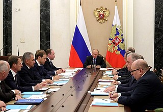 Заседание Комиссии по вопросам военно-технического сотрудничества России с иностранными государствами.