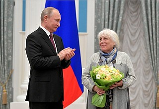 Artist Francheska Yarbusova, winner of the Presidential Prize for Writing and Art for Children and Young People.