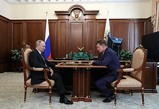 Встреча с главой компании «Газпром» Алексеем Миллером.