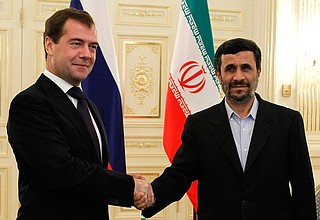 With President of Iran Mahmoud Ahmadinejad.