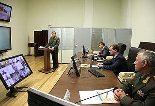 At the Moscow Military District Operation and Tactical Command Centre.