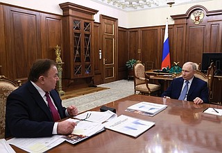 Встреча с главой Республики Ингушетия Махмуд-Али Калиматовым.
