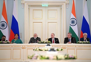 Встреча с представителями деловых кругов России и Индии.